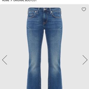 7 For All Mankind Blue Boot Cut Jeans